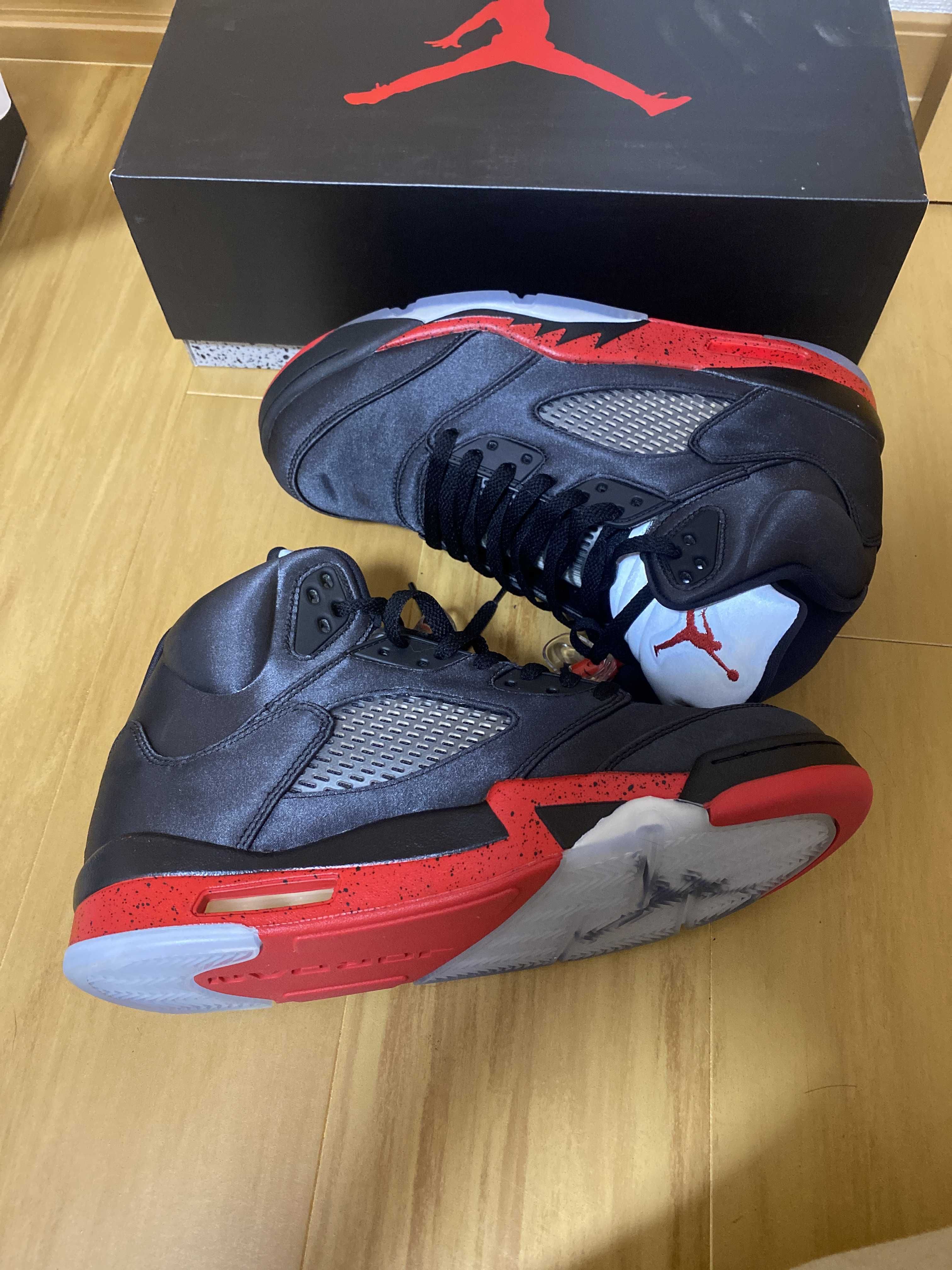 Air Jordan 5 Satin "Bred"