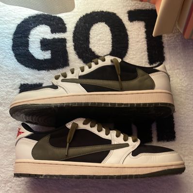 Travis Scott × Nike Women's Air Jordan 1 Low OG "Medium Olive"