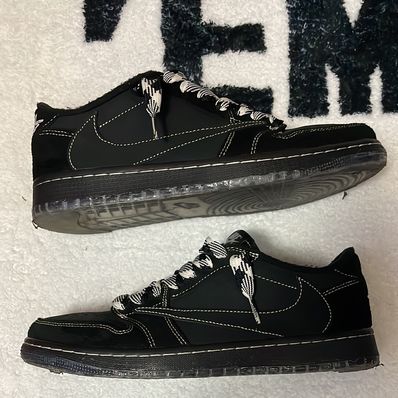 Travis Scott × Nike Air Jordan 1 Low OG SP "Black Phantom"
