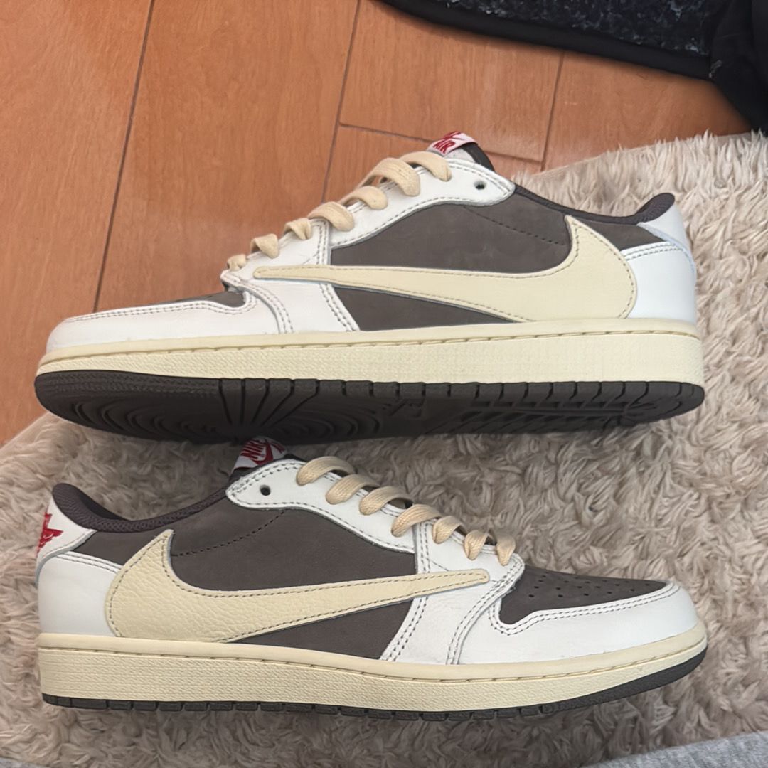 Travis Scott × Nike Air Jordan 1 Low OG SP "Reverse Mocha/Sail and Ridgerock"
