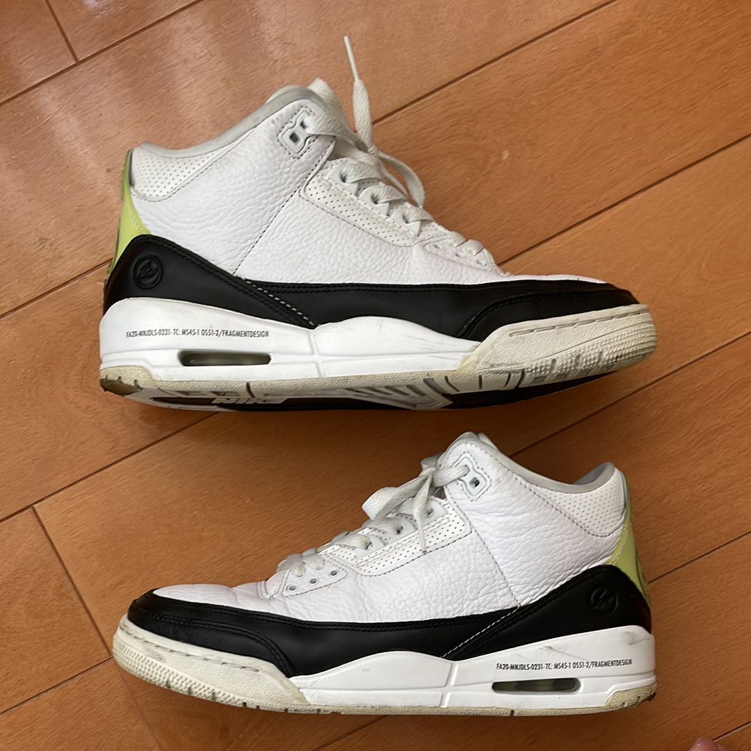 Fragment × Nike Air Jordan 3 "White/Black"