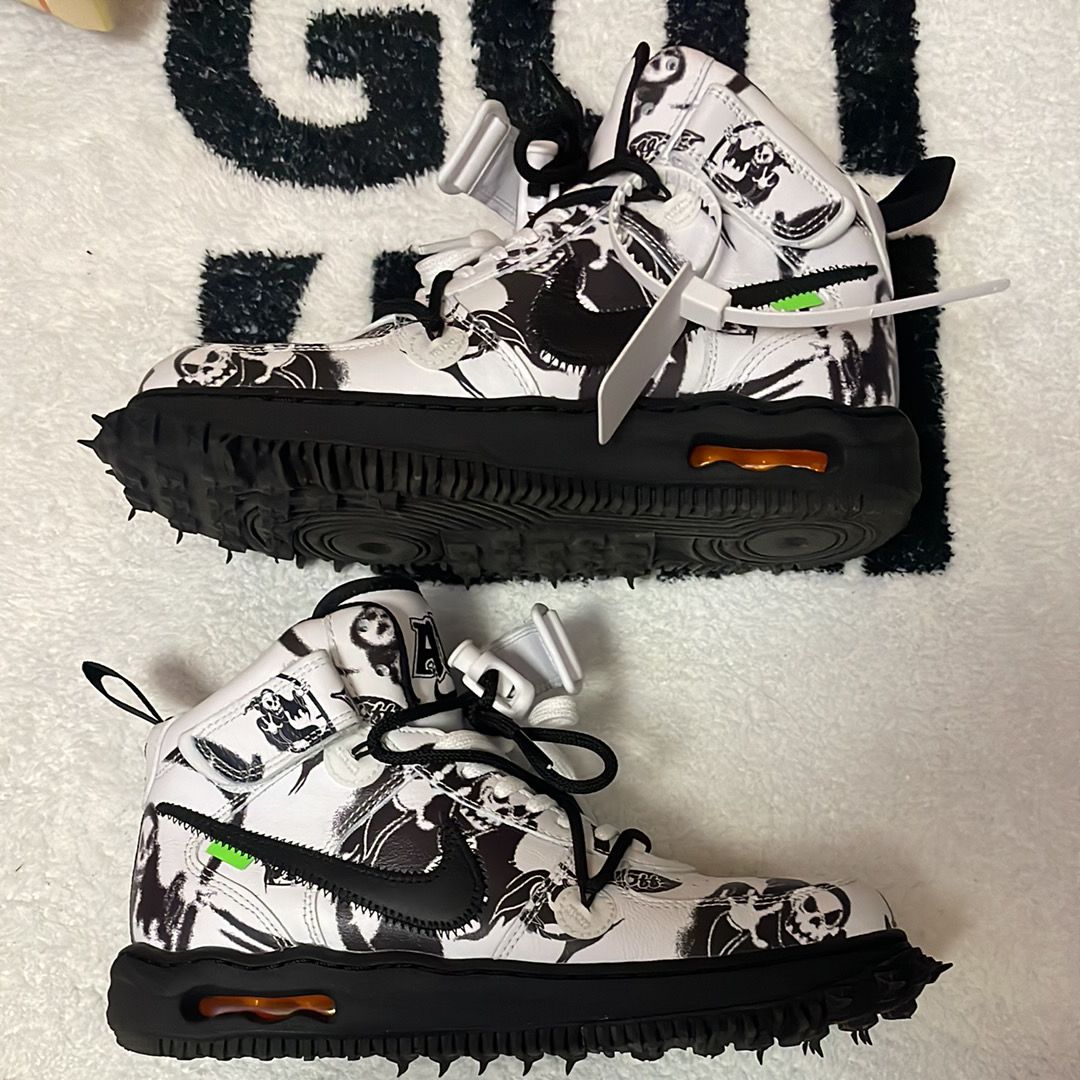 Off-White × Nike Air Force 1 Mid "Grim Reaper"