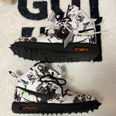 Off-White × Nike Air Force 1 Mid "Grim Reaper"
