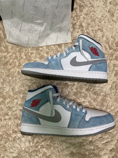Nike Air Jordan 1 Mid SE "White/Hyper Royal/Red"