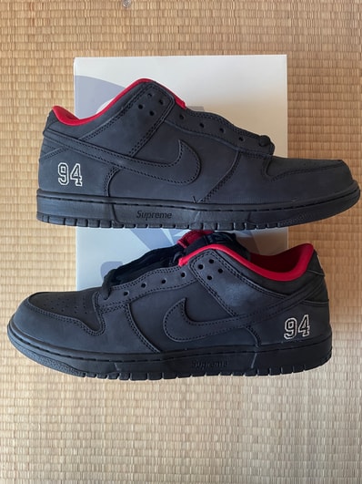 Supreme × Nike SB Dunk Low "Black" (25FW Week2)