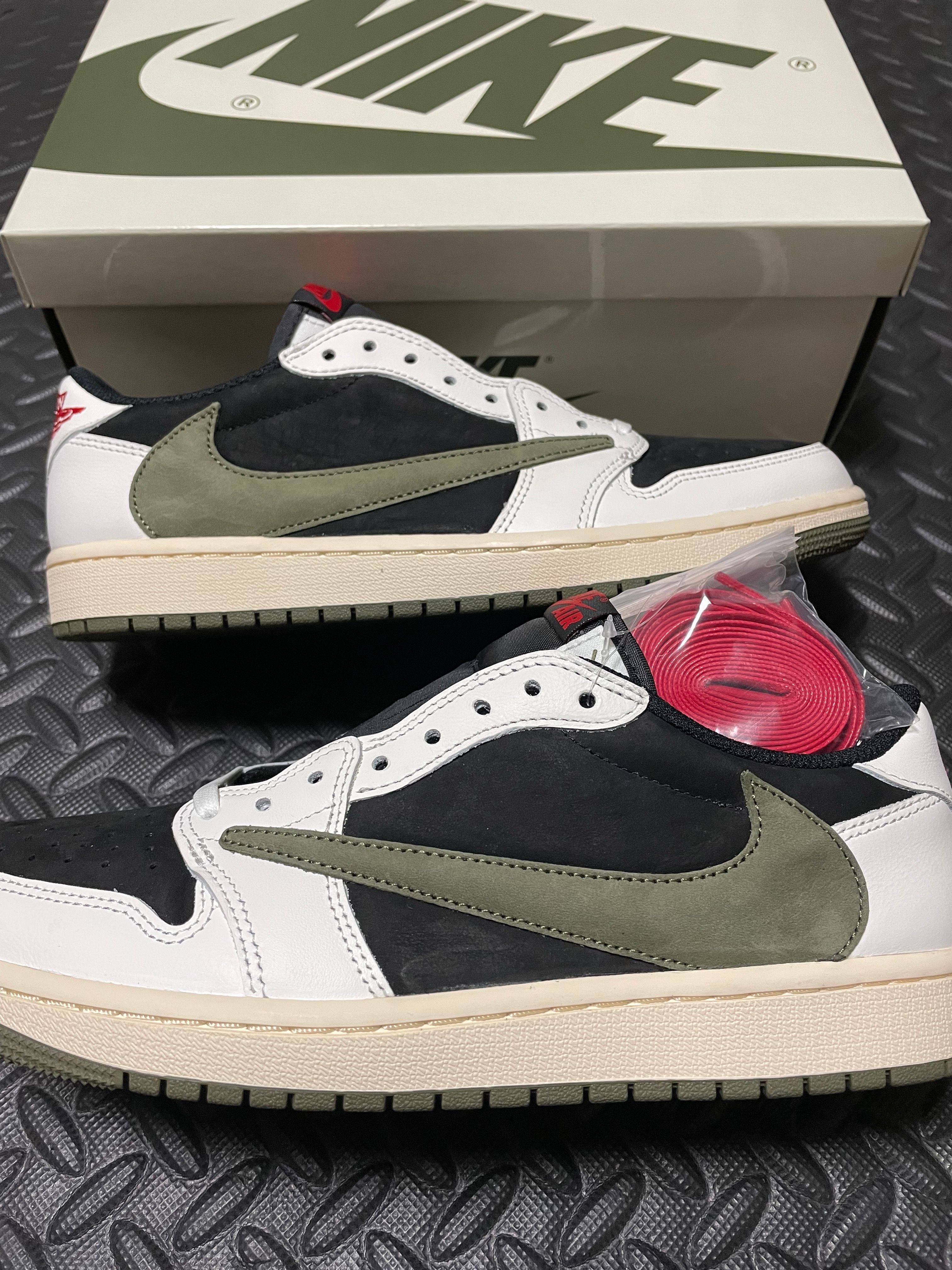 Travis Scott × Nike Women's Air Jordan 1 Low OG "Medium Olive"