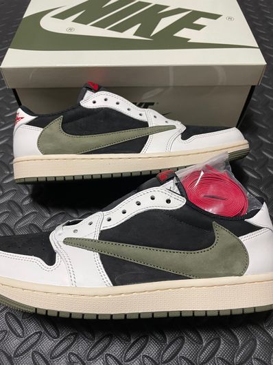 Travis Scott × Nike Women's Air Jordan 1 Low OG "Medium Olive"