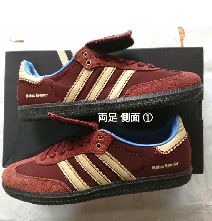 Wales Bonner × adidas Samba Nylon Low "Fox Brown/Sandy Beige/Lucky Blue"