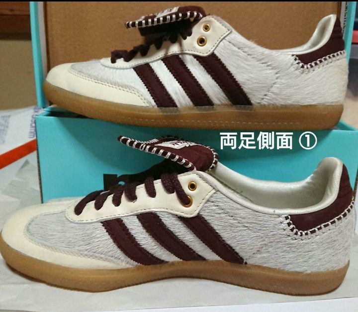 Wales Bonner × adidas Samba Pony Tonal Low "Cream White/Mystery Brown"