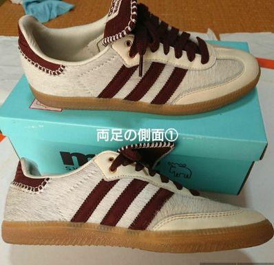Wales Bonner × adidas Samba Pony Tonal Low "Cream White/Mystery Brown"