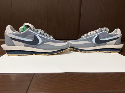 CLOT × Sacai × Nike LD Waffle "Grey Obsidian/Cool Grey"
