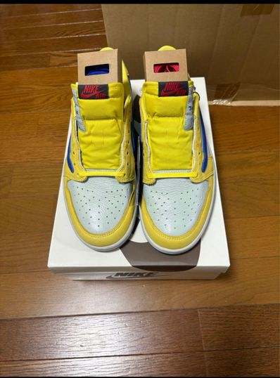 Travis Scott × Nike Women's Air Jordan 1 Retro Low OG "Canary"