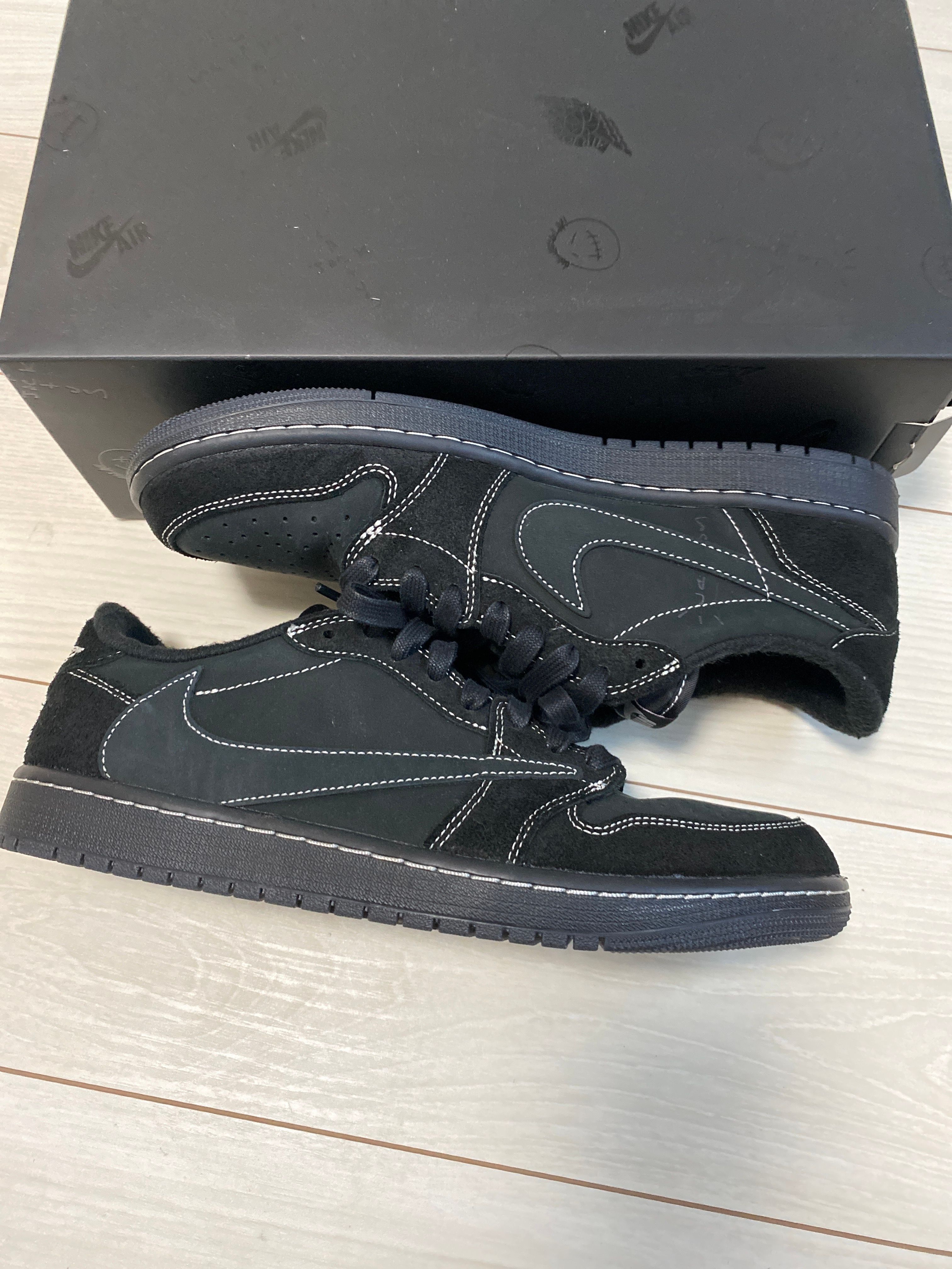 Travis Scott × Nike Air Jordan 1 Low OG SP "Black Phantom"