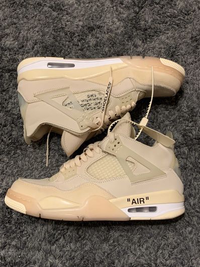 Off-White × Nike Women's Air Jordan 4 SP "Sail"