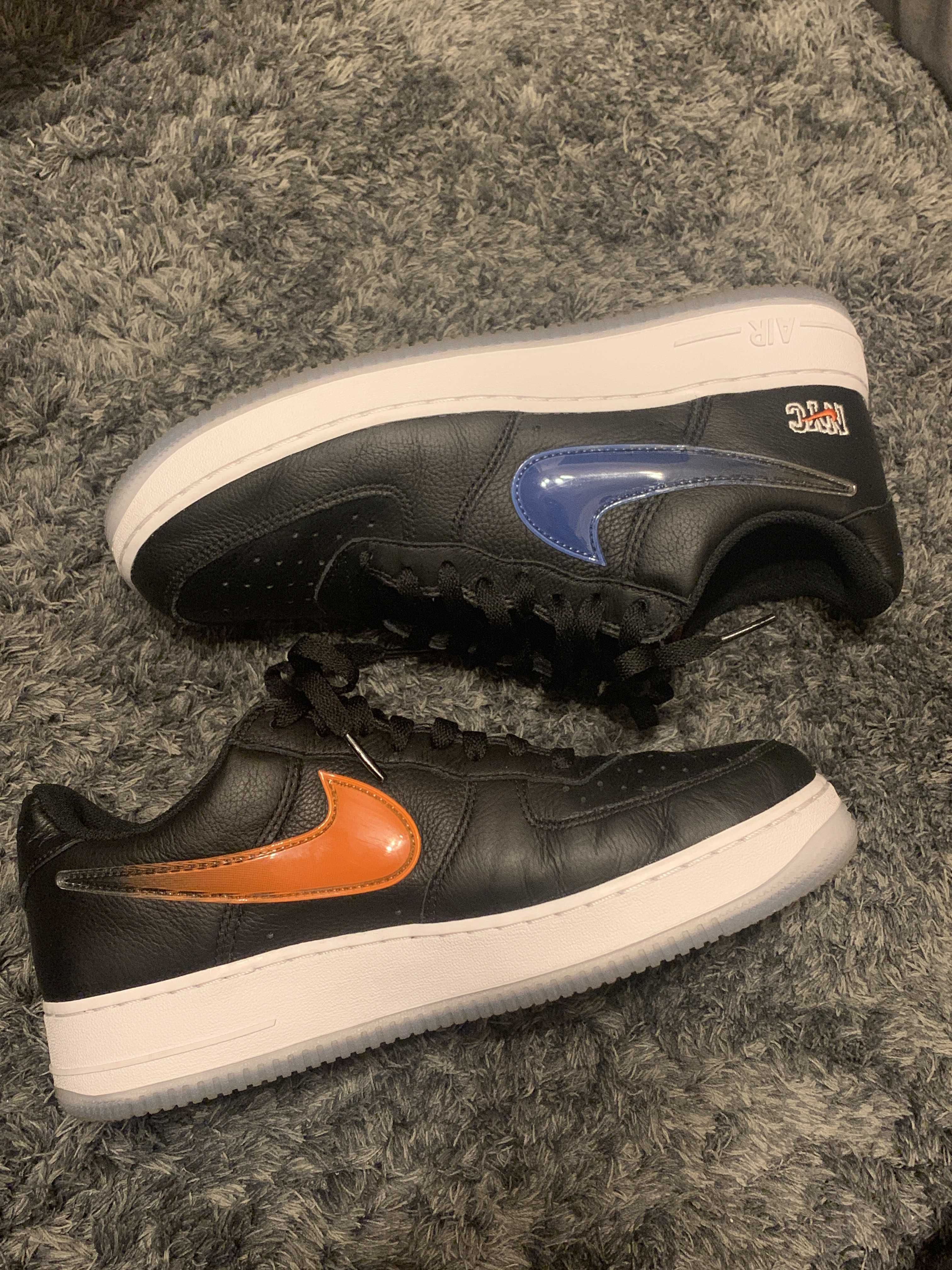 KITH × Nike Air Force 1 Low New York Knicks "Black/Brilliant Orange/Rush/Brilliant White"