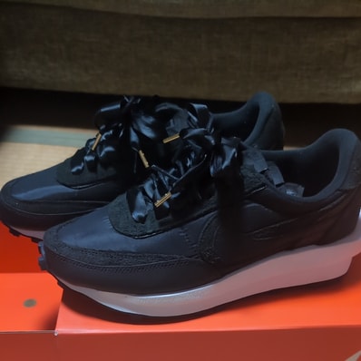 sacai × Nike LDV Waffle "Triple Black"