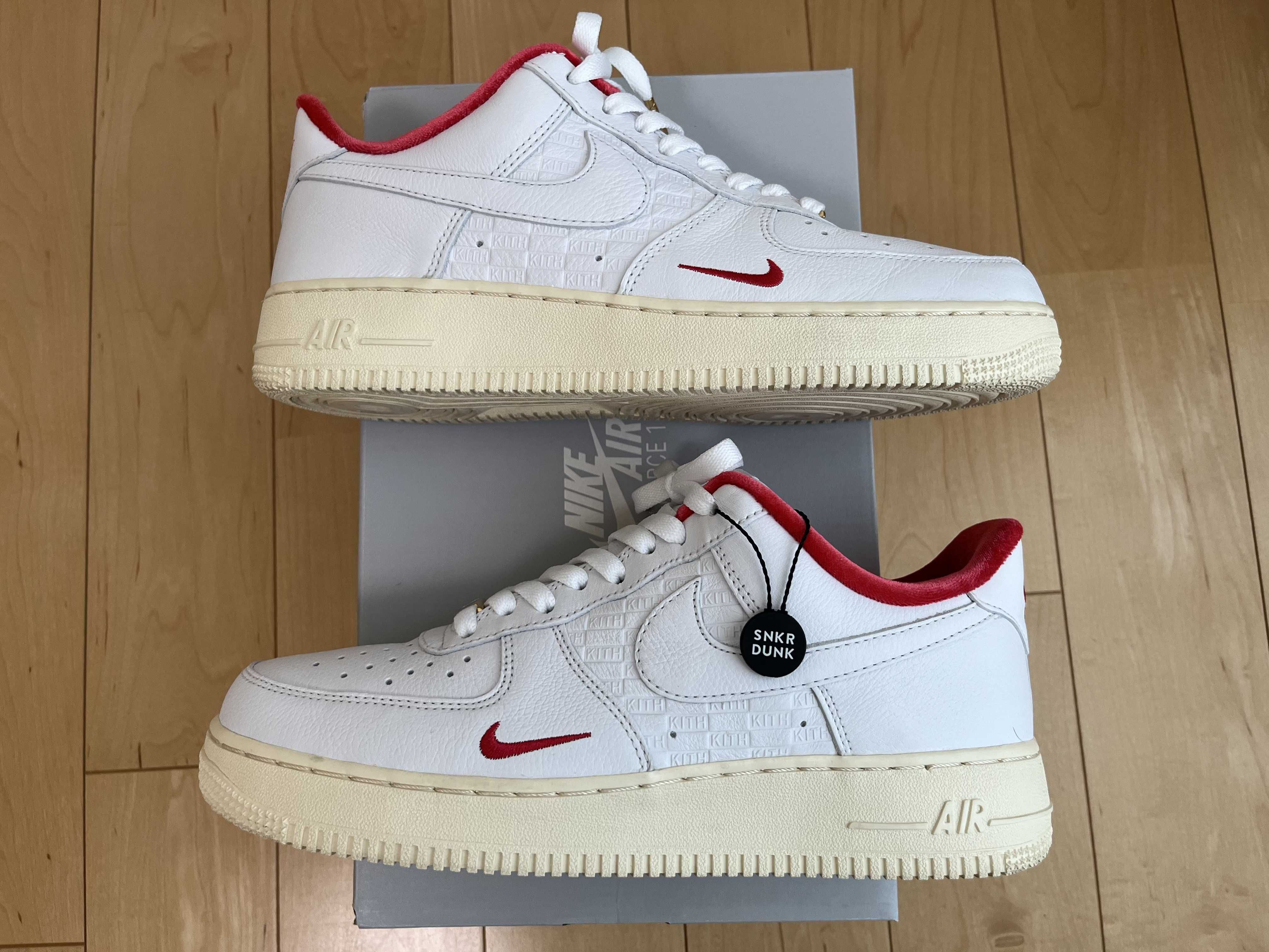 KITH × Nike Air Force 1 Low "White/Red"
