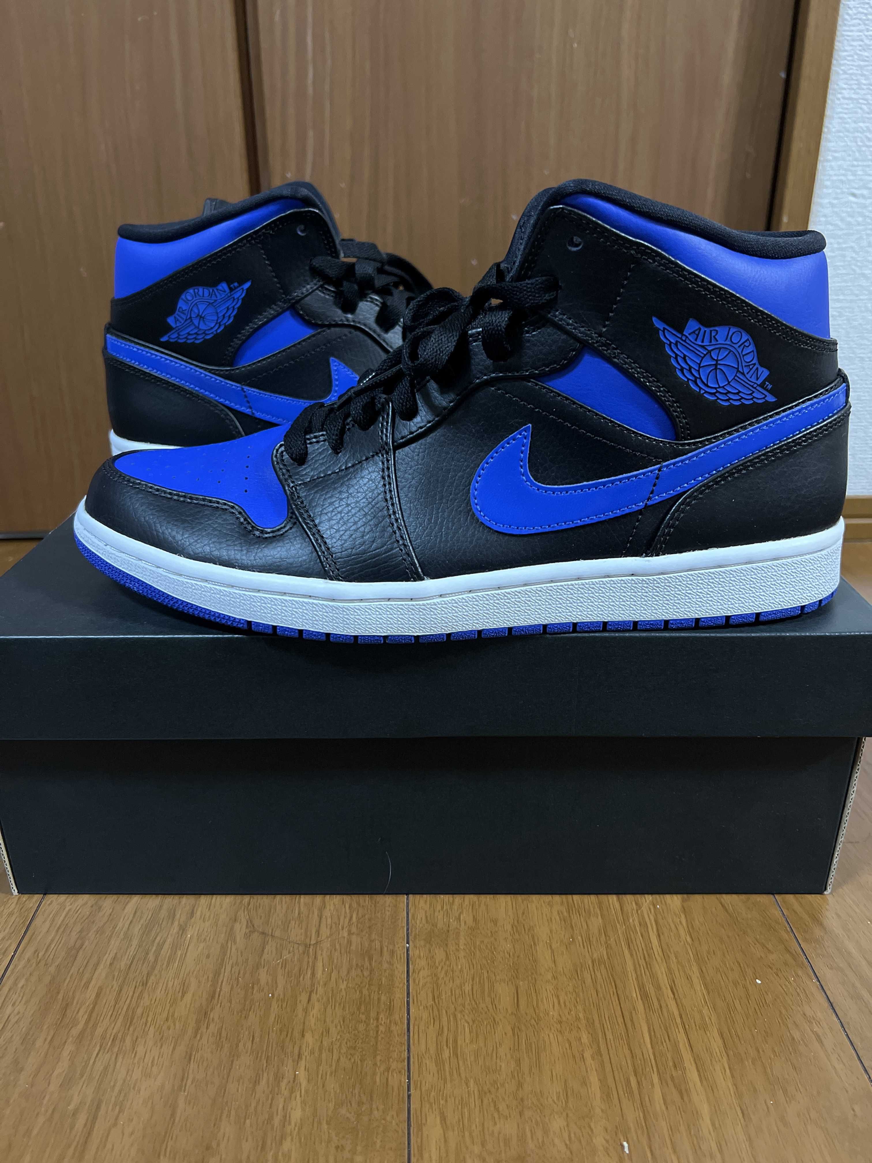 NIKE AIR JORDAN 1 MID "BLACK/BLUE"