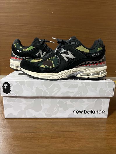 A BATHING APE × New Balance 2002R "Black"