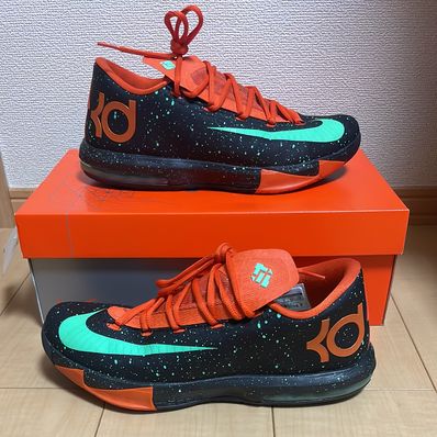 Nike KD 6 "Black/Green Glow/Urban Orange"