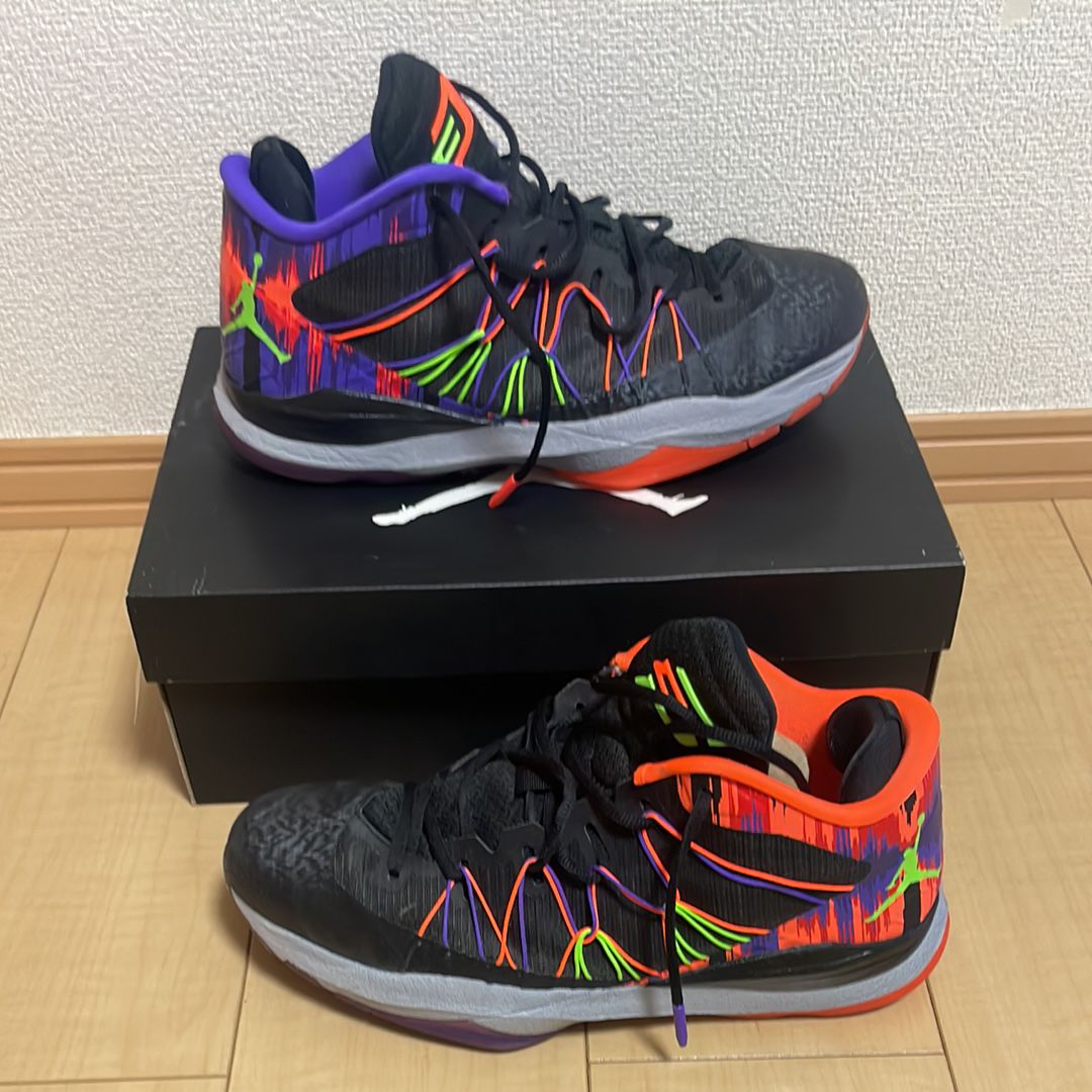 Nike Jordan CP3 7 AE "Black/Electric Green/Hyper Crimson/Purple"