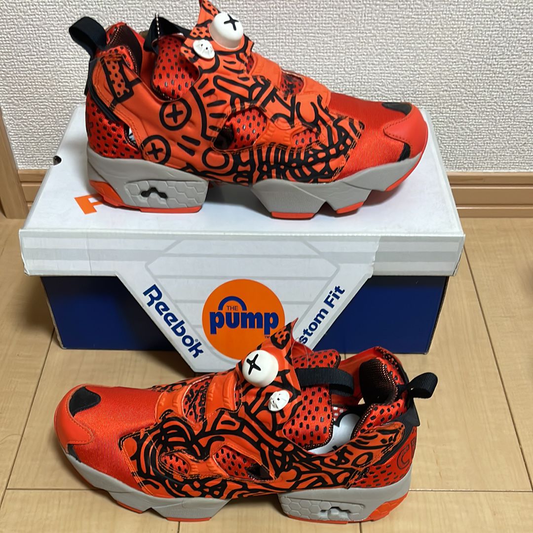Keith Haring × Reebok Instapump Fury "Orange/Grey"