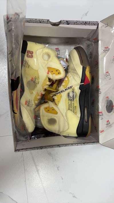 Off-White × Nike Air Jordan 5 "Sail"