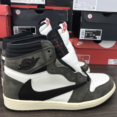 Travis Scott × Nike Air Jordan 1 Retro High OG TS SP "Sail/Dark Mocha"