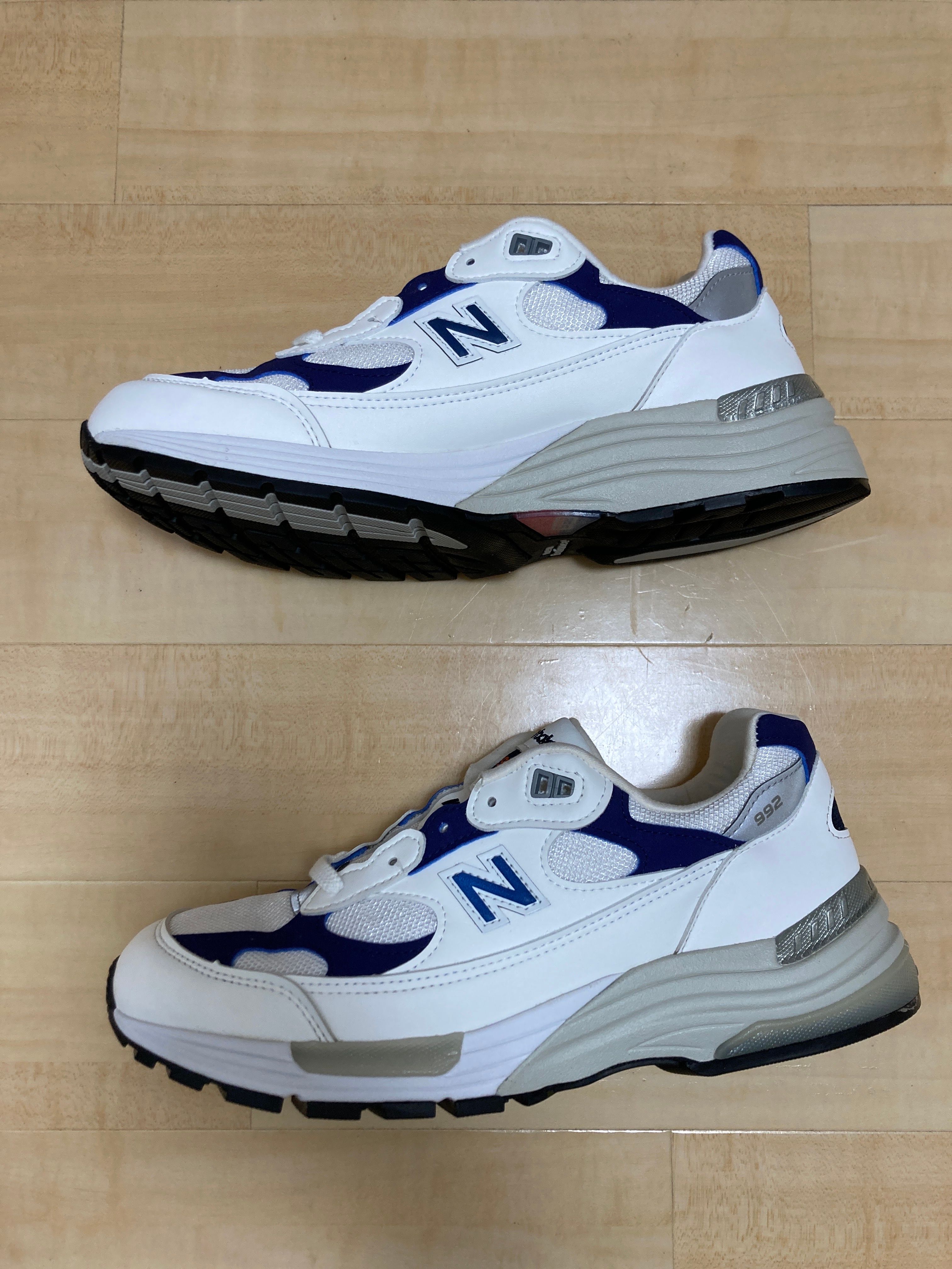 New Balance 992 Made in USA "White Navy"