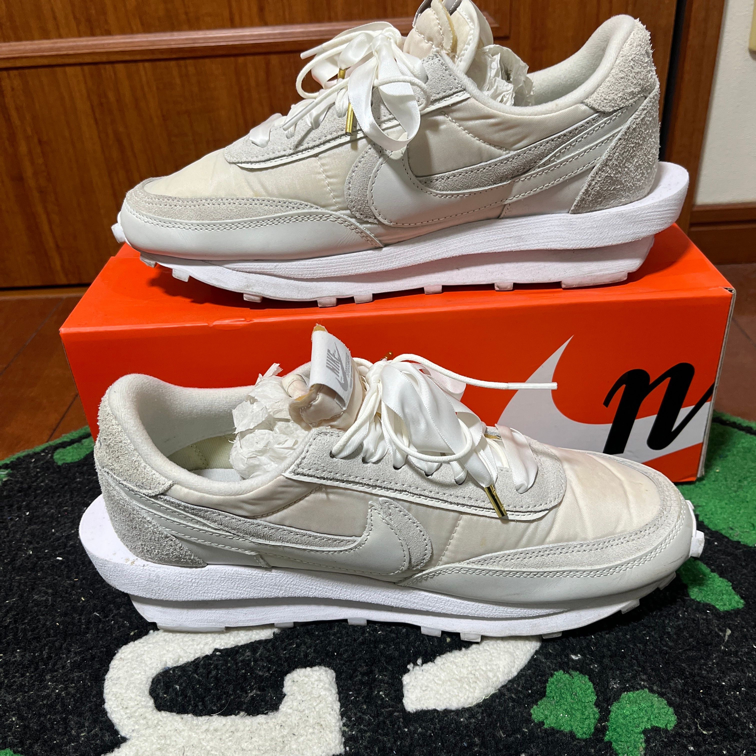 sacai × Nike LDV Waffle "Triple White"