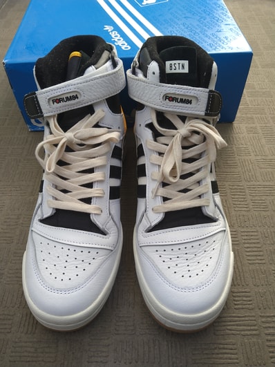 BSTN × adidas Forum 84 High "Cloud White/Team Colleg Gold"