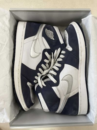Nike Air Jordan 1 High OG CO.JP "White/Midnight Navy" (2020)(ブリーフケースなし)