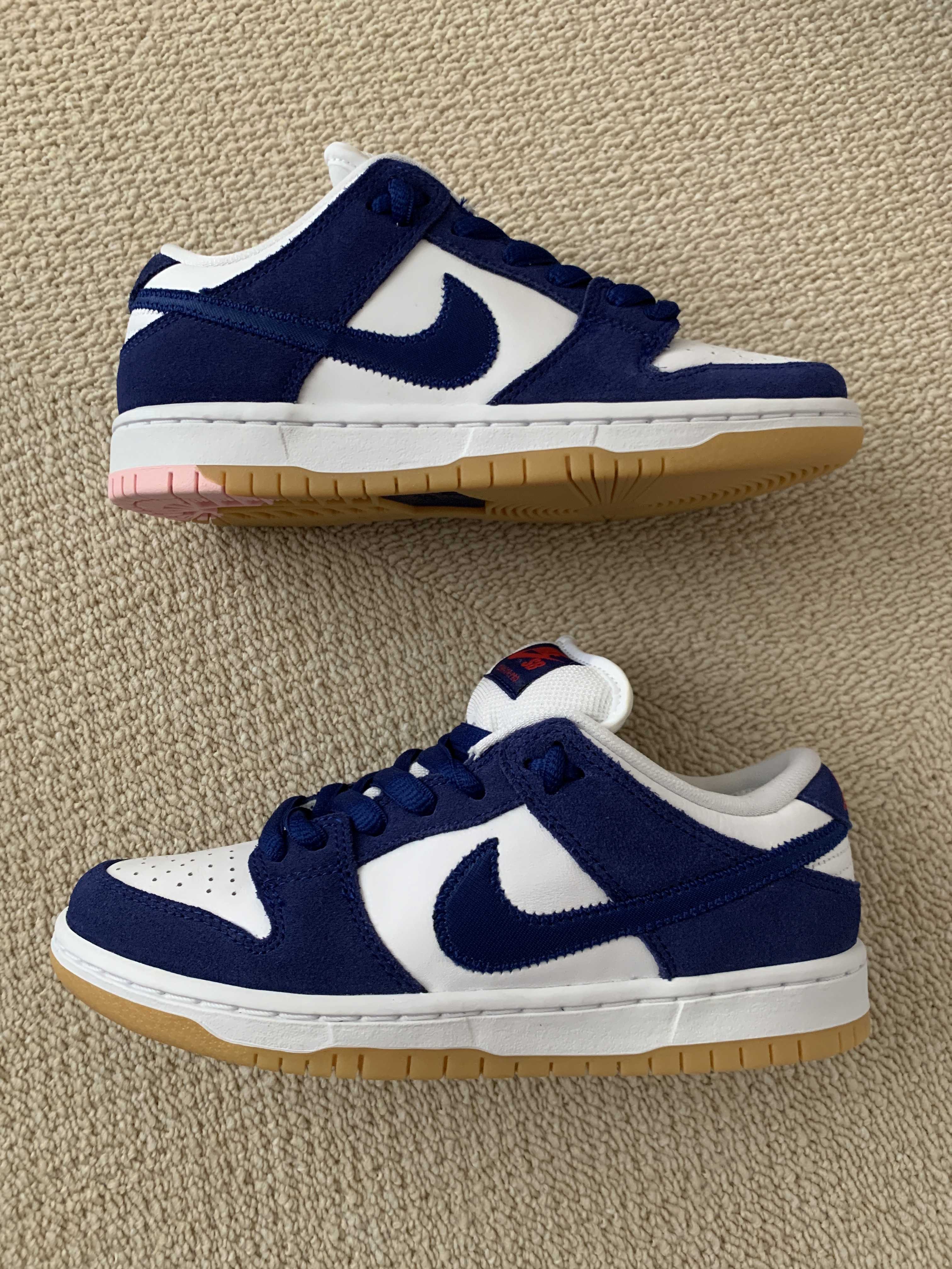 Nike SB Dunk Low "Los Angeles Dodgers/Deep Royal Blue"