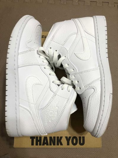 Nike Air Jordan 1 Mid "Triple White"(2020)