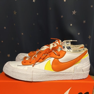 SACAI × NIKE BLAZER LOW "MAGMA ORANGE"