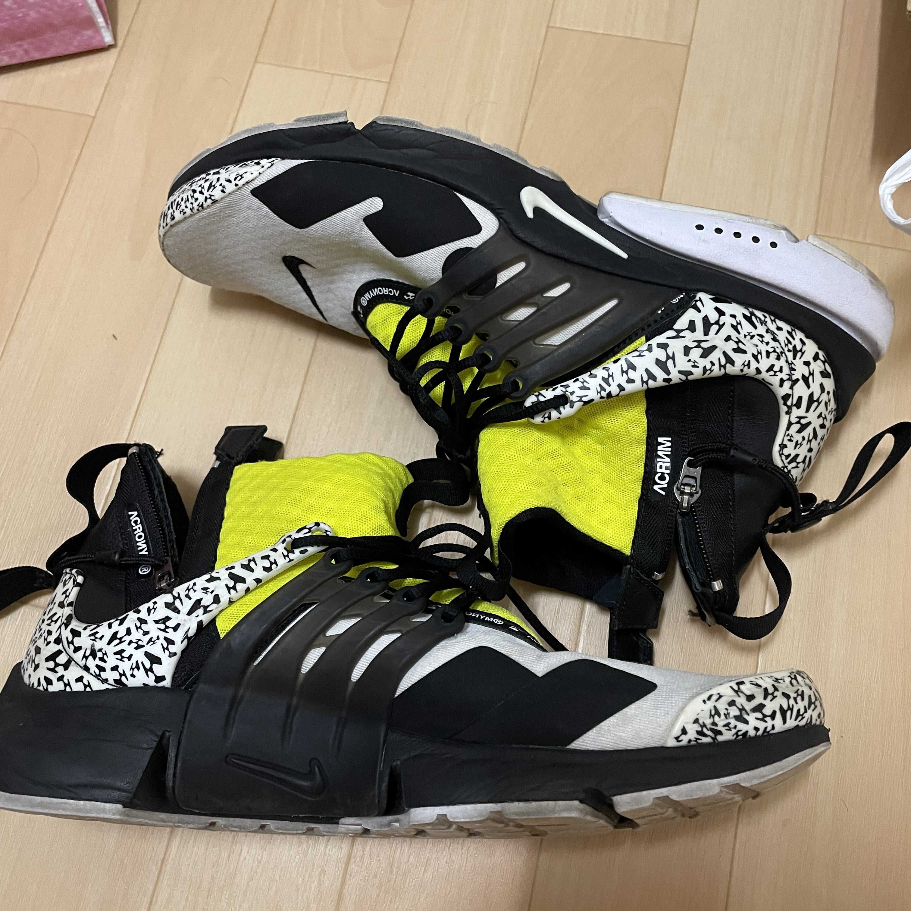 ACRONYM × Nike Air Presto Mid "White/Black/Dynamic Yellow"