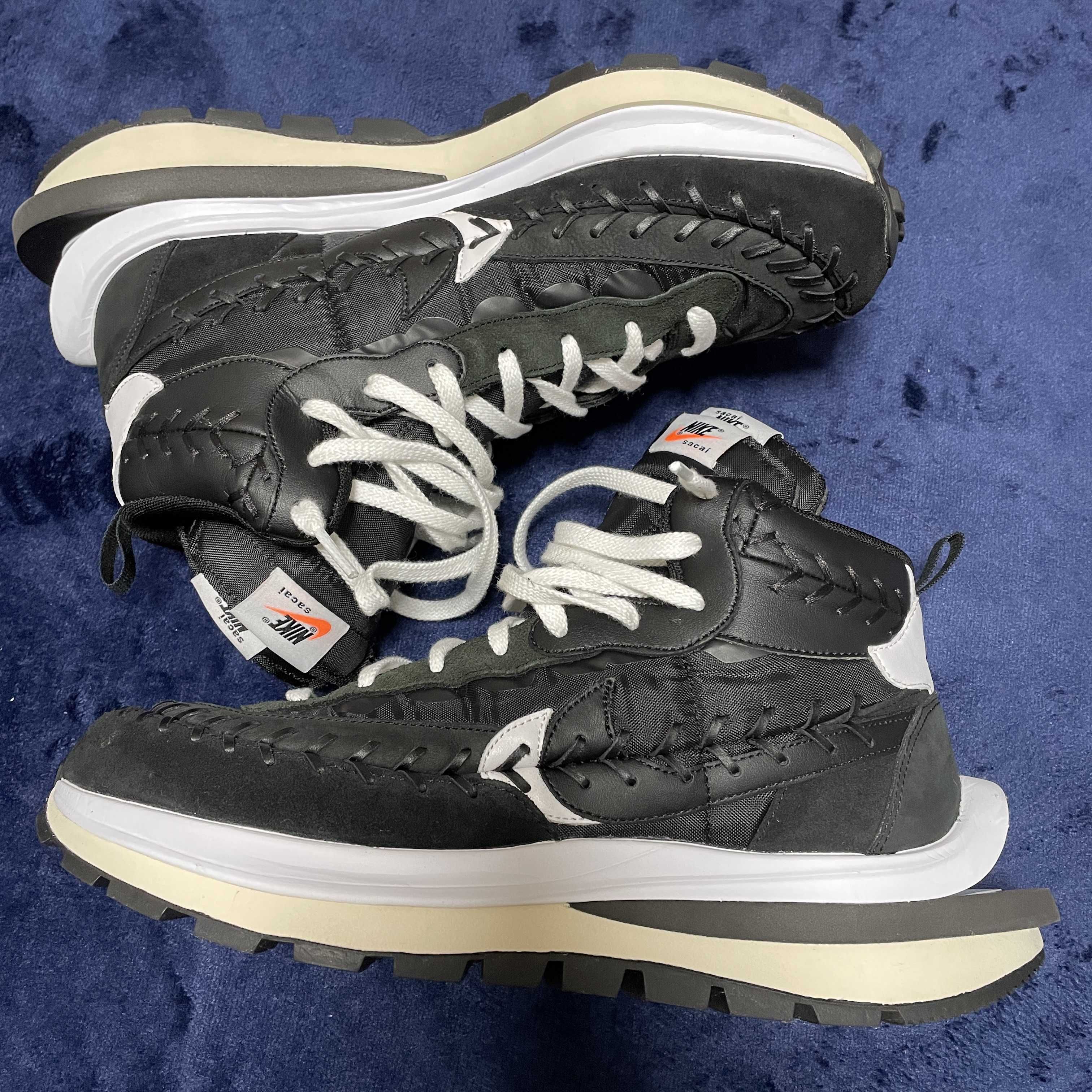 Jean-Paul Gaultier × sacai × Nike Vapor Waffle "Black/Black-White"