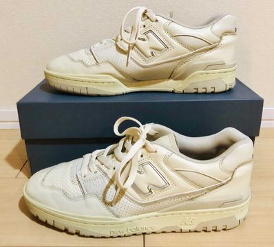 AURALEE × New Balance 550 "Pistachio/Ecru"