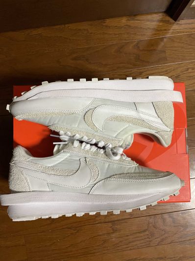 sacai × Nike LDV Waffle "Triple White"
