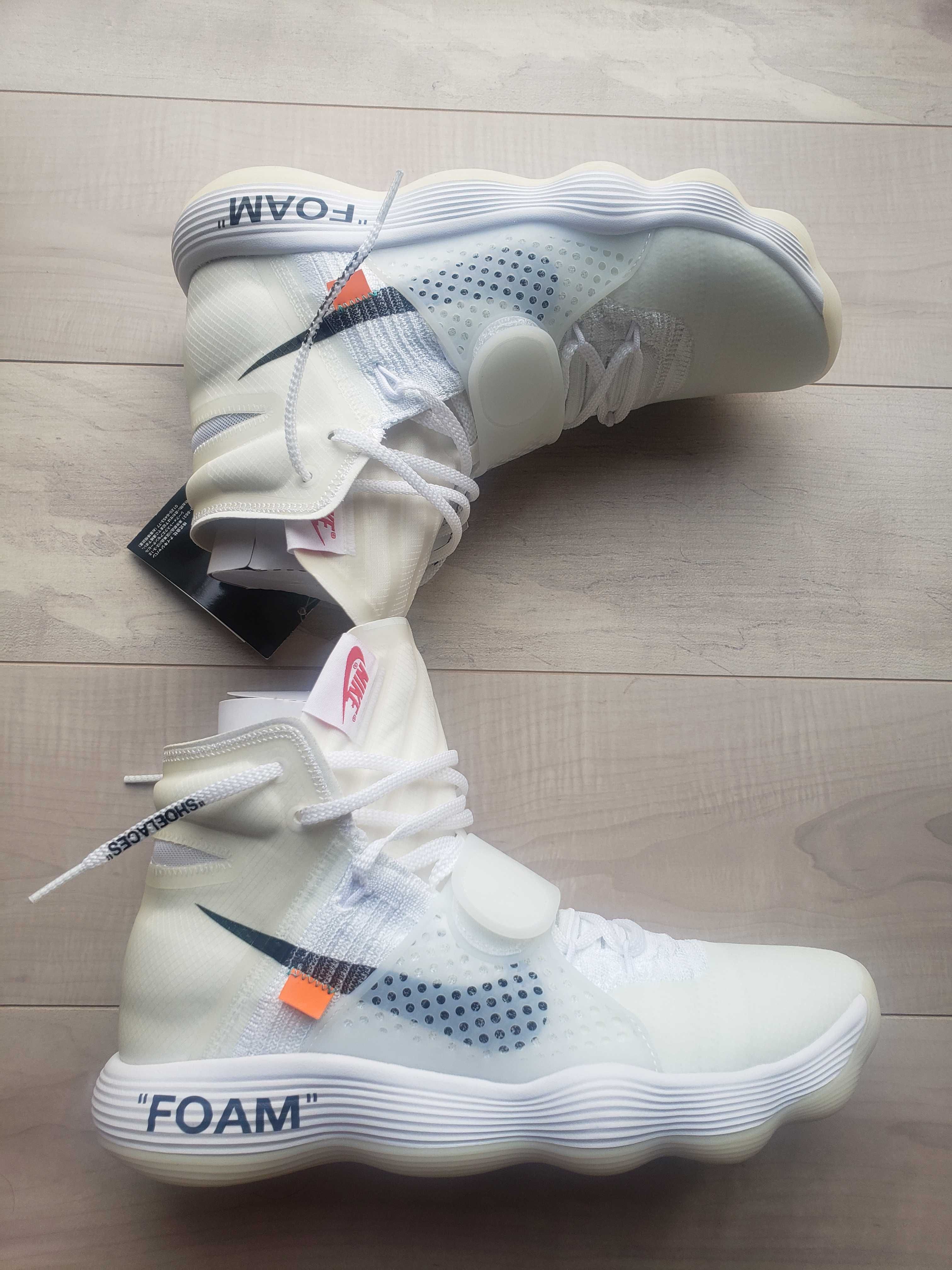 Off-White × Nike React Hyperdunk 2017 Flyknit "The 10/White"