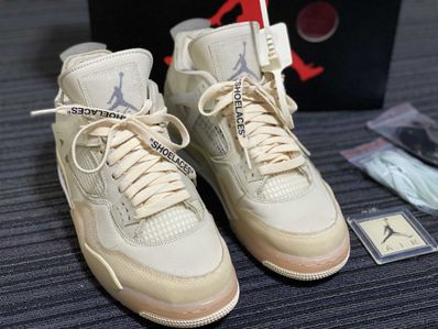 Off-White × Nike Women's Air Jordan 4 SP "Sail"