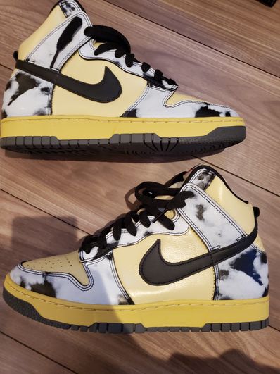 Nike Dunk High "Black Acid Wash"