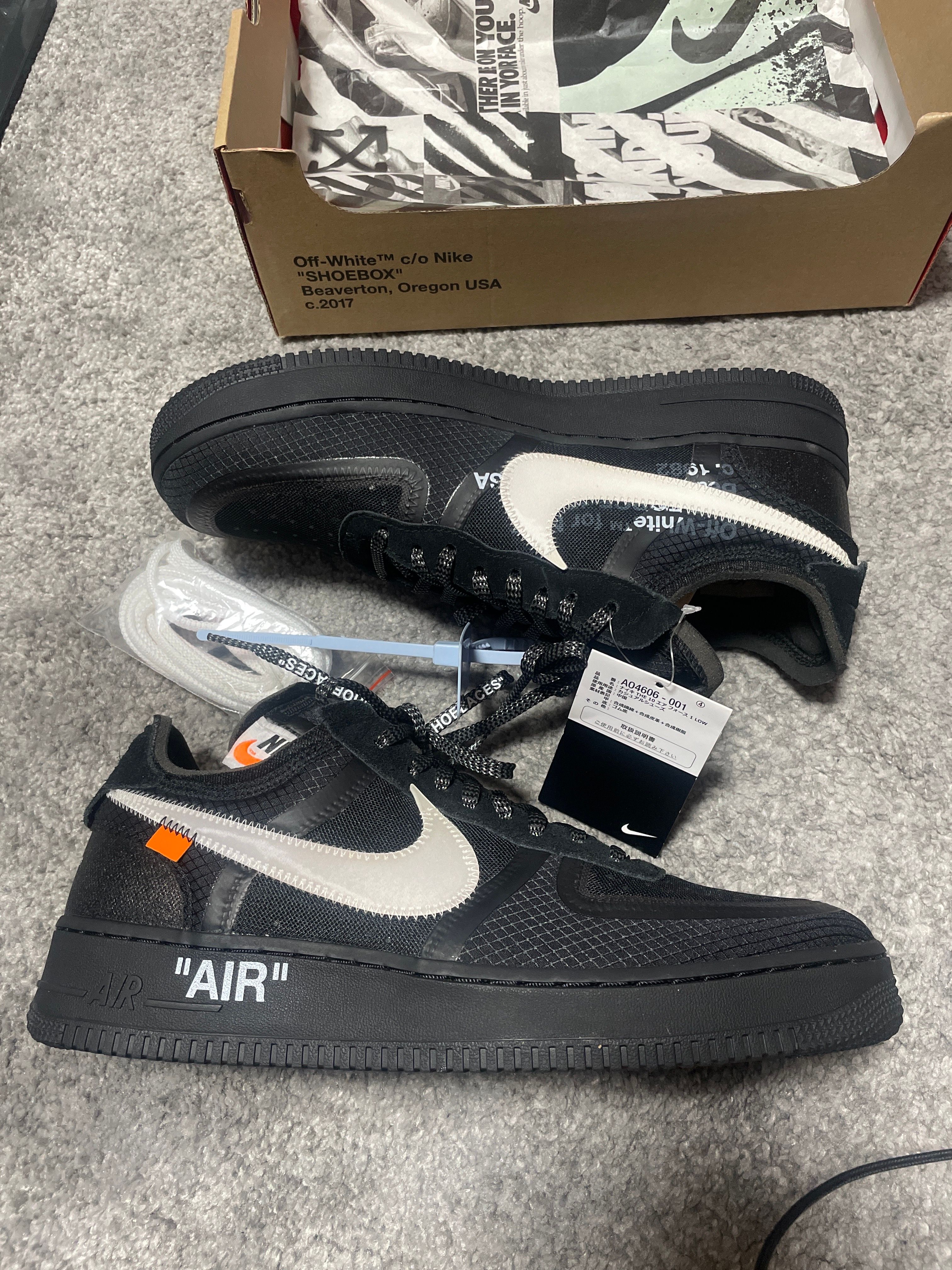 Off-White × Nike Air Force 1 Low "Black"
