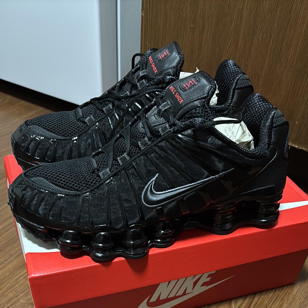 Nike Shox TL "Black/Metallic Hematite/Max Orange/Black"