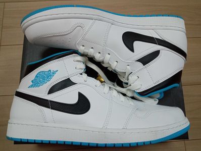Nike Air Jordan 1 Mid "White/Laser blue"