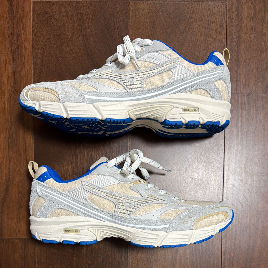 WIND AND SEA × Mizuno MXR "Beige/Grey/Blue"