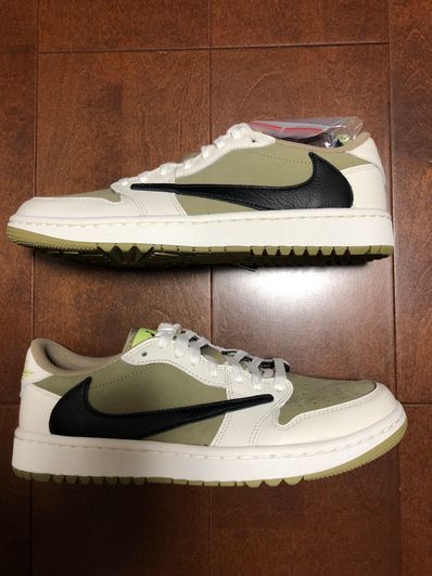 Travis Scott × Nike Air Jordan 1 Low Golf NRG "Neutral Olive"
