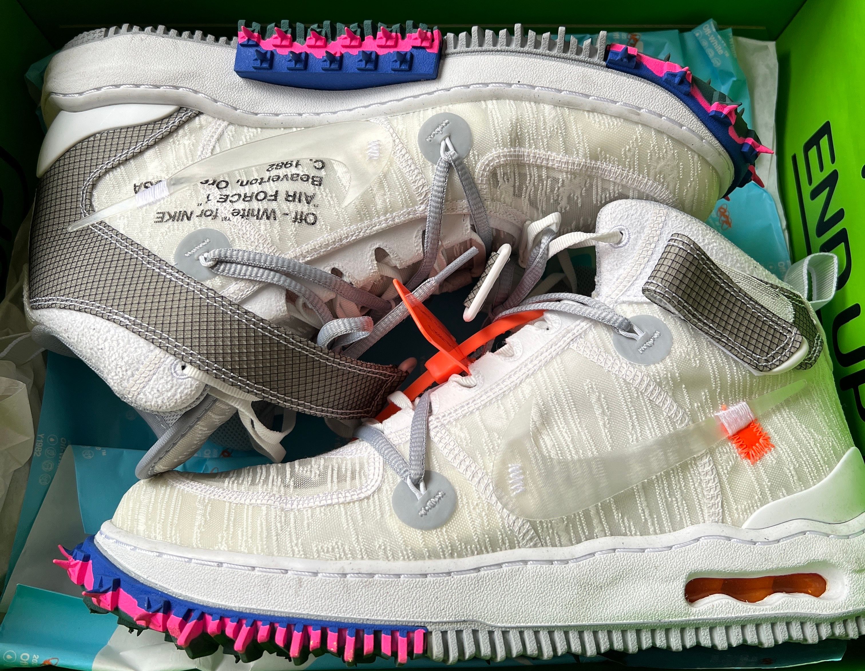 Off-White × Nike Air Force 1 Mid "White"