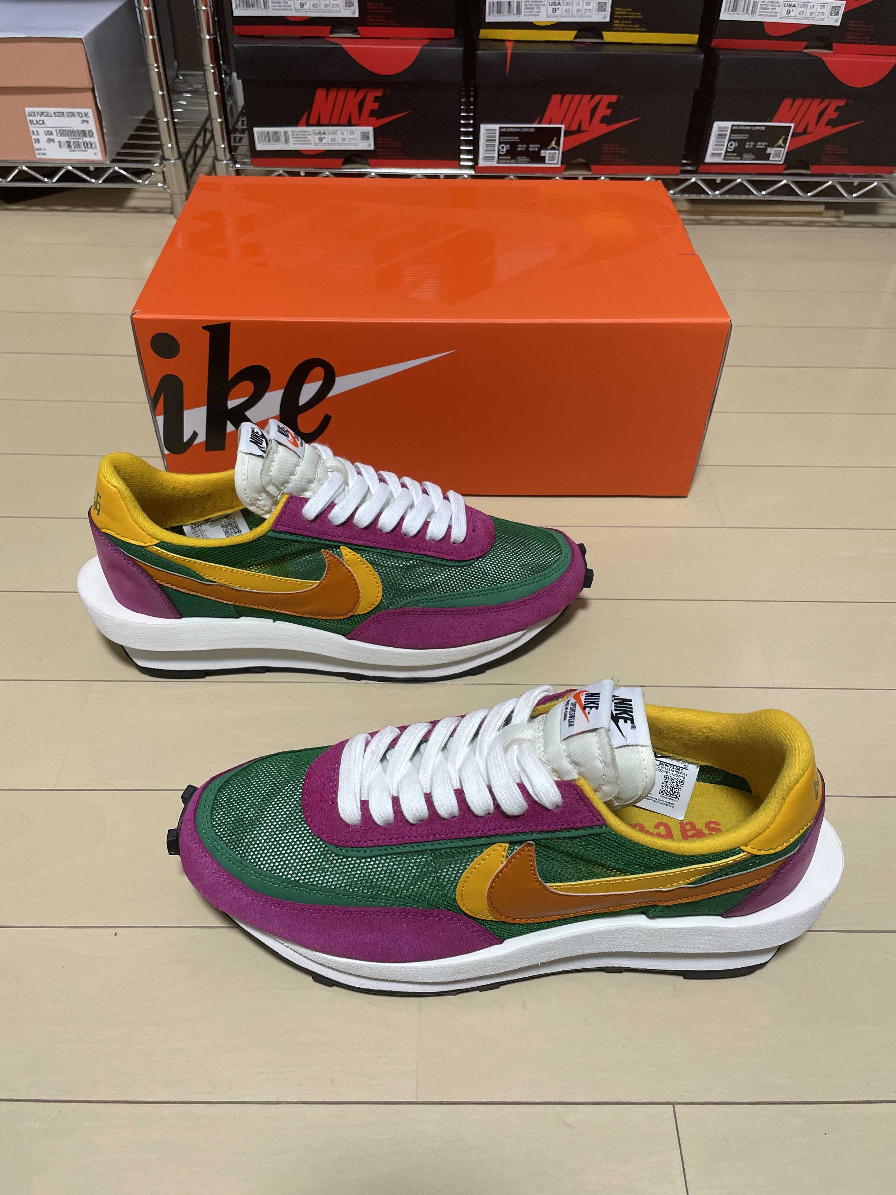 sacai × NIKE LDV WAFFLE "PINE GREEN"