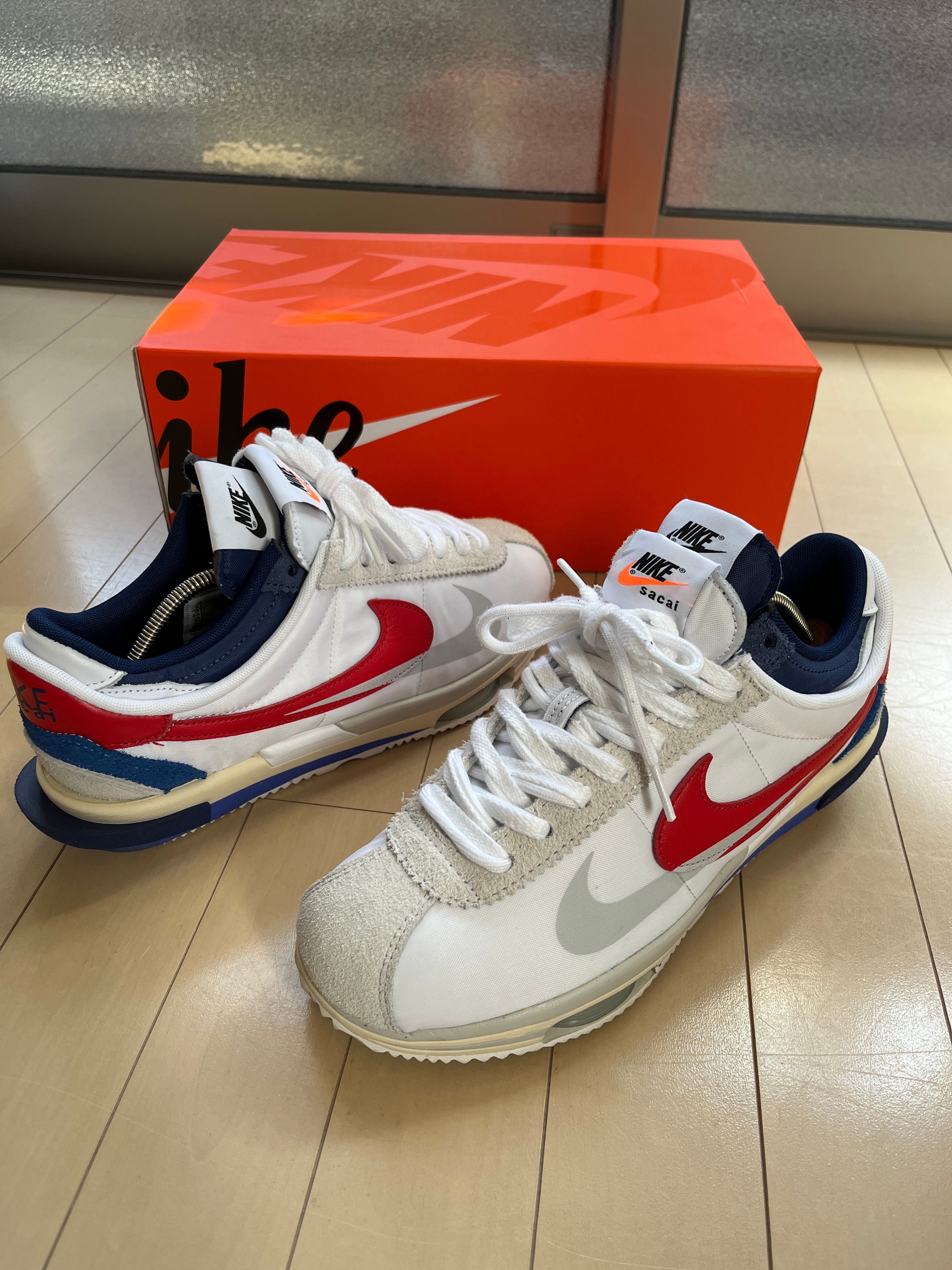 sacai × Nike Zoom Cortez "White and University Red"